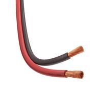 Amarcords - Cable eléctrico plano bipolar sección 2x2,5mm, color: NEGRO-ROJO. Alambre Rojo Negro, 5 metros