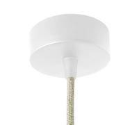 AMARCORDS - Florón de metal, color BLANCO, carcasa de la lámpara completa con accesorios de abrazadera de cable, tornillos y soporte de techo. Diámetro 77 mm altura 26 mm