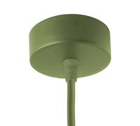 AMARCORDS - Florón de metal, color KAKI, carcasa de la lámpara completa con accesorios de abrazadera de cable, tornillos y soporte de techo. Diámetro 77 mm altura 26 mm