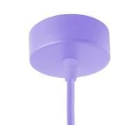 AMARCORDS - Florón de metal, color LAVANDA, carcasa de la lámpara completa con accesorios de abrazadera de cable, tornillos y soporte de techo. Diámetro 77 mm altura 26 mm