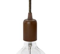 AMARCORDS - Portalámpara E27 vintage retro edison metal para lámpara colgante. Acabado estilo industrial CORTEN