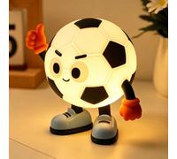 Amaredom Luz Nocturna Infantil Balón de Fútbol, Veilleuse Bebé LED con 8 Colores y 2 Niveles de Brillo, Lámpara de Noche Sin BPA para Habitación Bebé y Lactancia, Temporizador 15/30/60 Min
