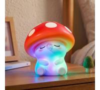 Amaredom Luz Nocturna Seta Silicona Recargable LED Dimerable 8 Colores | Silicona Suave Sin BPA, Control Tactil Regulable, Temporizador 20 Minutos, Dulce Descanso Bebes, Luz Lámpara Mesita Noche