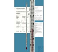 Amarell® Termómetro de laboratorio, DIN 12775, forma de inclusión, -5/0+100:0,5 °C, capilar, calibrado por el estado