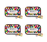 AMARELLI | Lodola Edición Limitada Regaliz Con Sabor Anís | Paquete 40g | Regaliz Natural | Recubierto con una Fina Capa de Azúcar | Con Sabor Anís Suave | Colorantes Naturales (PACK 4)