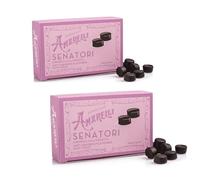 Amarelli - Regaliz Senatori - Caramelos De Regaliz Con Violeta - 2x100 gr
