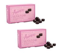 ISIFAR | Senatori - Regaliz Suave Aromatizado Con Violeta - 100g | Forma De Botón, Caramelos Violeta Con Sabor Único, Extracto De Regaliz Natural, Envase Clásico Y Elegante (UNIDAD)