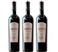Amaren Reserva 60 Vino Tinto Tempranillo con Reserva, 14.5% Vol, Elegante y Estructurado, Ideal para Carnes y Quesos, Compra Online Segura| 3 botellas