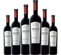 Amaren Selección de Viñedos Vino Tinto Crianza 14.5% Vol, Tempranillo y Garnacha con Carácter, Ideal para Carnes y Quesos, Compra Online con Envío Rápido| 6 botellas