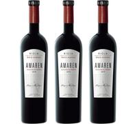 Amaren Selección de Viñedos Vino Tinto Crianza 14.5% Vol, Tempranillo y Garnacha con Carácter, Ideal para Carnes y Quesos, Compra Online con Envío Rápido| 3 botellas