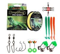 (Amarillo, 0.6Línea y señuelo) Sougayilang - Carrete de pesca (100 m, PE trenzado, 4 hebras, con accesorios