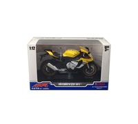 (Amarillo) 1/12 Yamaha YZF-R1 modelo de motocicleta de juguete Diecast Metal Super Racing colecci?n