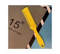 (Amarillo) 1 peine para cortar el cabello, cepillos para el cabello con maquinilla de afeitar, cortadora