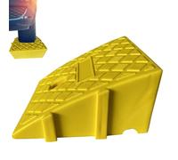 Amarillo 25×27×11cm Rampas De Coche Portátil Y Ligeras, Rampa para Bordillos De Coche Moto, Rampa De Umbral Antideslizante para Silla De Ruedas Coche Moto Scooter Bicicleta Andador Aceras Garajes
