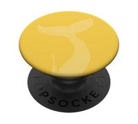 Amarillo - Aleta de Ballena Orcas Rescate Orca Mar Animal Ballena Océano PopSockets PopGrip Adhesivo