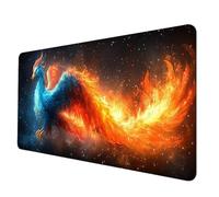 Amarillo Alfombrilla Ratón XXL 700 x 300 mm, Impermeable Alfombrilla Escritorio FéNix Mouse Pad con 3MM Bordes Cosidos Material Oficina Mousepad Base de Goma Antideslizante para Jugadores -hjw250643