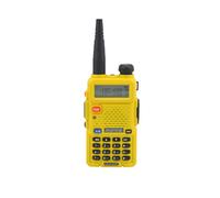 (Amarillo) BF-UV5R UV-5R Radio bidireccional de banda dual VHF 136-174 MHz y UHF 400-520 MHz FM Wallkie