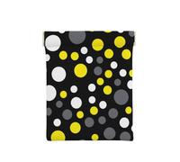 Amarillo Blanco Lunares Negros, Squeeze Top Wallet Bolsa de Almacenamiento para Mujer Monedero pequeño Bolsa de Cambio