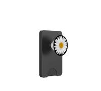 amarillo blanco margaritas flores jardín floral hermoso arte PopSockets PopWallet para MagSafe