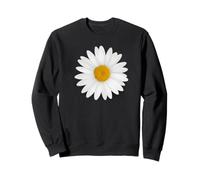 amarillo blanco margaritas flores jardín floral hermoso arte Sudadera