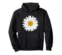 amarillo blanco margaritas flores jardín floral hermoso arte Sudadera con Capucha
