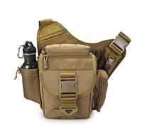 (Amarillo) Bolsa de sillín para exteriores Cámara SLR Mochila multifuncional resistente al agua de un solo hombro