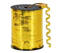 Amarillo Cinta Que Se Encrespa, Brillante Metálico Rollo de Cinta Rizada de La Cinta Del Globo para Fiesta, Decoración de boda, Florista, Manualidades y Envoltura de Regalo(500 Yardas)