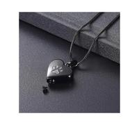 (Amarillo claro) (Amarillo claro) Charms de acero inoxidable con forma de pata de perro en mi corazón