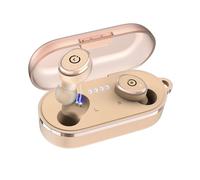 (Amarillo Crema) TOZO T10 Auriculares Bluetooth 5.3 Auriculares inalámbricos Llamadas mejoradas con