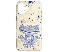 Amarillo Energía Zen Azul Mindfulness Rana de Meditación Espiritual Carcasa para iPhone 16 Plus