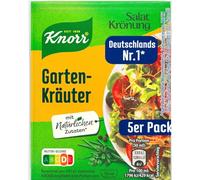 Amarillo Garten-kräuter Salatkrönung - Aderezo Mix Alemania con hierbas de jardín, 5 bolsas - Ensalada lista en un instante - Compatible con Knorr - 55g