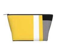 Amarillo Gris Negro Blanco Bloque, Bolsa de artículos de tocador Bolsa de Maquillaje Bolsa de cosméticos Bolsa de artículos de tocador de Viaje portátil