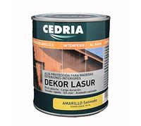 AMARILLO Lasur protector madera exterior al agua Cedria Dekor Lasur 750 ml