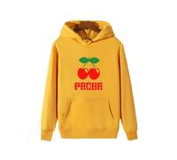 (amarillo-M)Pacha Ibiza House Cool Dance Space Privilege White Island Sudadera con capucha gráfica clásica