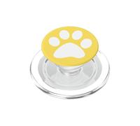 Amarillo Pata Impresión Perro Gato Animal Mascotas Lindo PopSockets PopGrip para MagSafe