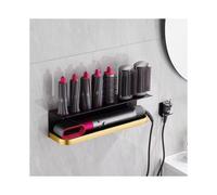 (Amarillo) Soporte de pared para secador de pelo Dyson Airwrap, soporte para rizador de pelo, estante