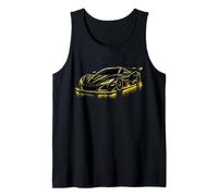 Amarillo Supercar Street Turbo Racing Car Design Niños Hombres Camiseta sin Mangas