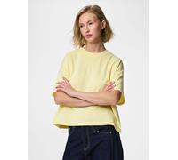 Amarillo Top De Manga Corta 2XL