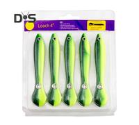 (Amarillo, verde, 1 juego) 5 piezas/juego de 10 cm/6 g de señuelo de locha suave de silicona biónica