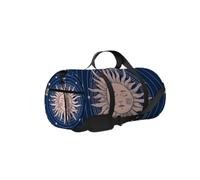 Amarillo Vintage Mystical Boho Golden Sun Moon Planets and Orbits Bolsa de deporte Bolsa de deporte impermeable Bolsa de gimnasio con correa para el hombro Cremallera 2 bolsillos laterales para hombre