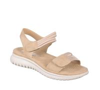 amarpies 26586 Sandalia Confort con VELCROS Mujer BEIG 39