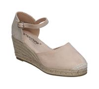 amarpies | Alpargatas Mujer - Sandalias en Color Beige - Yutes con Hebilla - Espadrilles Estilosas - Cuña Alta y Cómoda - Versátiles - Modelo ACX26484-36