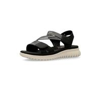 amarpies Sandalia Casual Cómoda Elásticos - 38, Negro