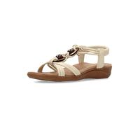 amarpies Sandalia Confort Elástico Trenzado - 37, Dorado