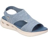amarpies | Sandalias con Plataforma Mujer - Sandalias con en Color Azul Jeans - Sandalias sin Cierre - Slip On - Plataforma Media y Cómoda - Estilo Casual - Versátiles y Combinables
