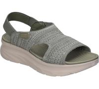 amarpies | Sandalias con Plataforma Mujer - Sandalias con en Color Verde Khaki - Sandalias sin Cierre - Slip On - Plataforma Media y Cómoda - Estilo Casual - Versátiles y Combinables