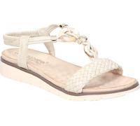 amarpies | Sandalias Planas Mujer - Sandalia Cómoda en Color Beige con Detalles - Sandalias de Verano sin Cierre - Estilo Casual - Cómodas y Versátiles - Modelo ABZ26670-40
