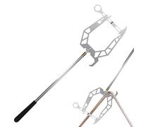 amarre telescópico - Gancho de automático, de extensión ajustable, herramienta de captura de acero inoxidable para cargas pesadas, pinza de muelle multiusos | Accesorio para p