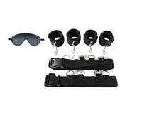 Amarres Sexuales Debajo del Colchón para Cama King Kit de Restricciones para Parejas Restricciones de Barra Separadora Venda de Ojos y Lazos de Mano Puños Sexuales para Parejas