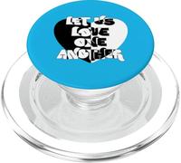 AMARSE Unos A Otros Corazón en Contraste Blanco y Negro PopSockets PopGrip para MagSafe